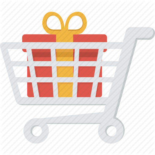 Cart Clipart Purchase Order - Shopping Cart With Gift Icon (512x512)
