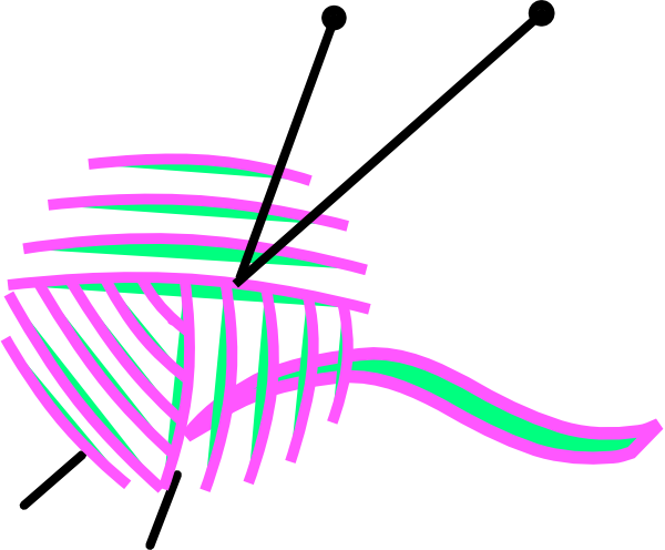 Yarn Clip Art At Clker - Clip Art (600x496)