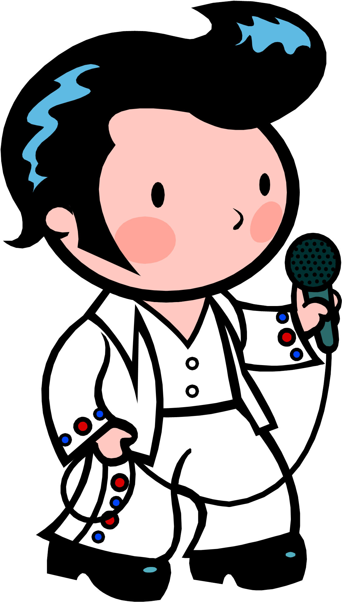 Clip Arts Related To - Cartoon Elvis Presley Clip Art (1318x2068)