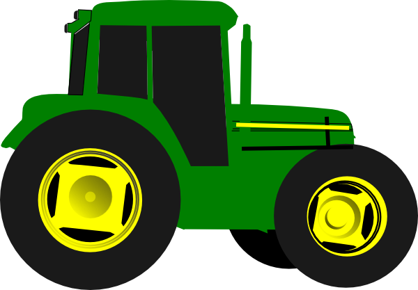 Cartoon Tractor - Clipart Library - Kids John Deere Tractor Clip Art (600x417)