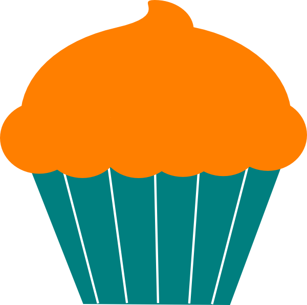 Cupcake Clip Art At Clker Com Vector Clip Art Online - Birthday Cup Cake Cartoon (600x596)