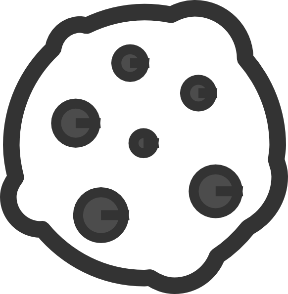 Clipart Wonderful Design Cookie Clipart Clip Art At - Black And White Cookie Clip Art (728x744)