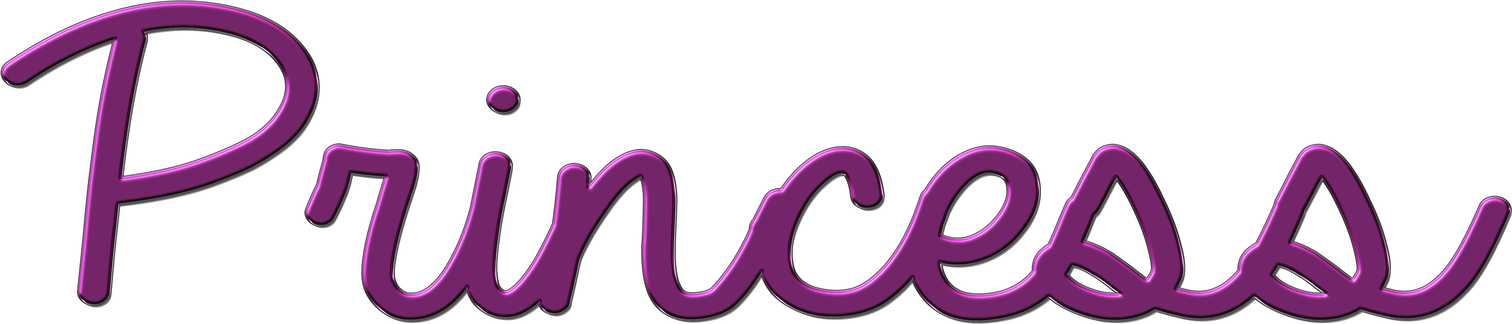 Word Clipart Princess - El Principito [book] (5000x1726)