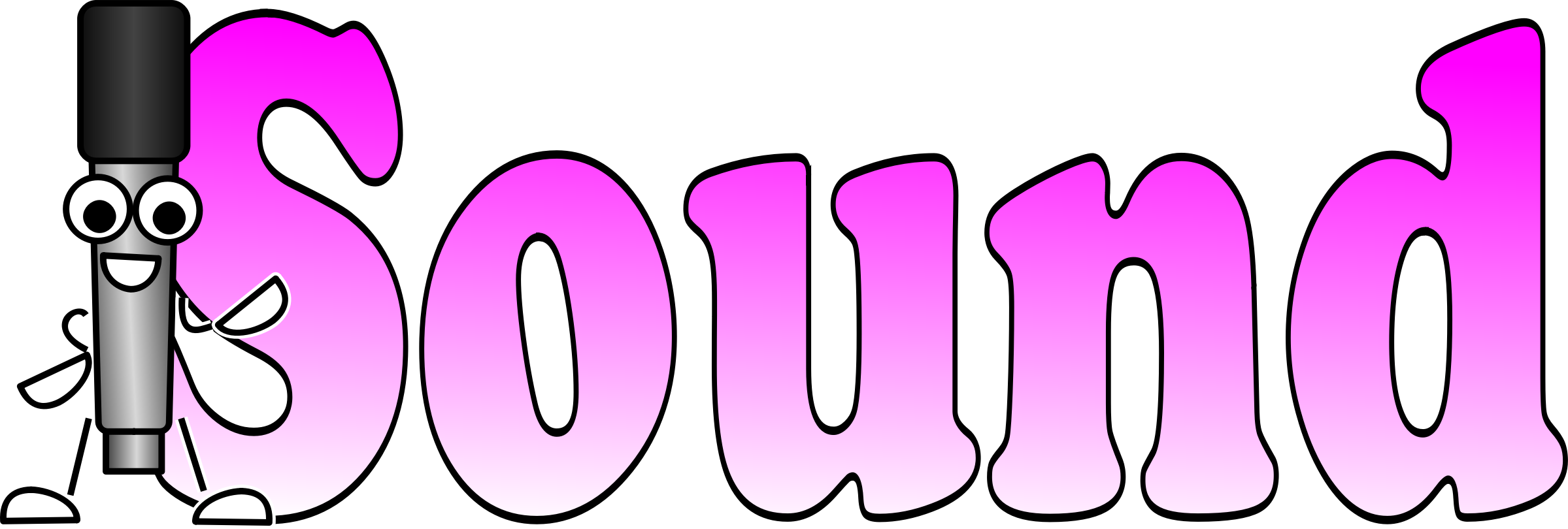 Big Image - Sound Clip Art (2399x810)