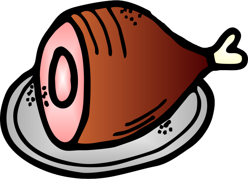 Ham Clip Art Many Interesting Cliparts - Ham Clip Art (796x574)