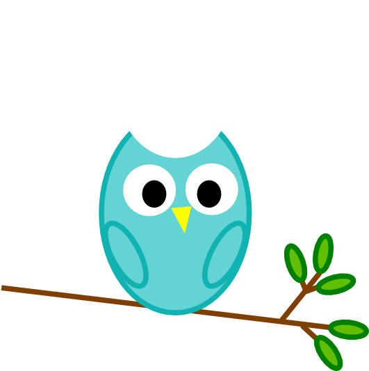 Mint Owl Clip Art - Owl Clip Art (600x533)