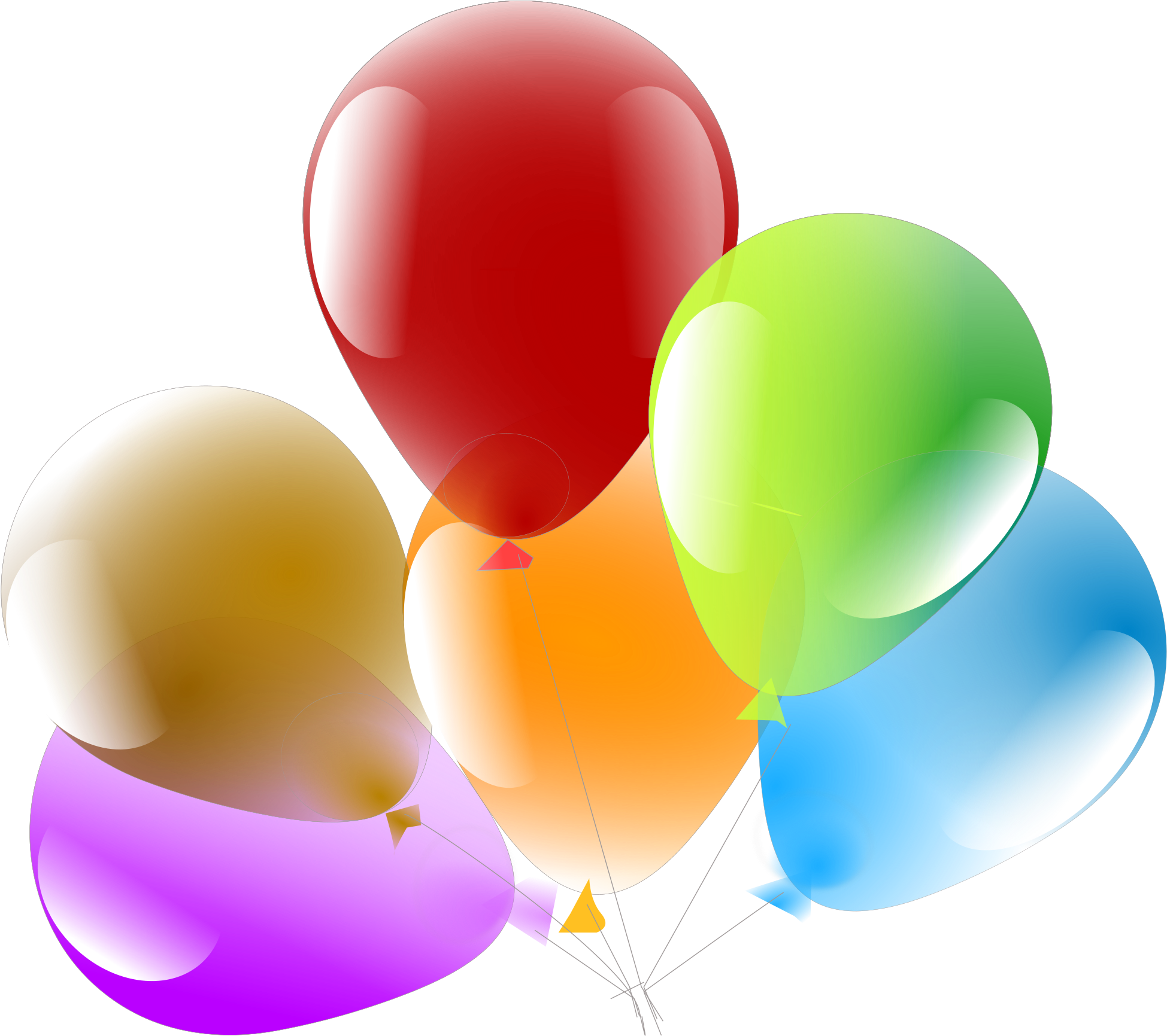 Balloons Svg - Clipart Library - Clipart Library - Balloon Designs Png (2400x1800)