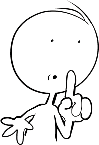 Library Clipart Library Rule - Shhh Clipart Black And White (500x577)