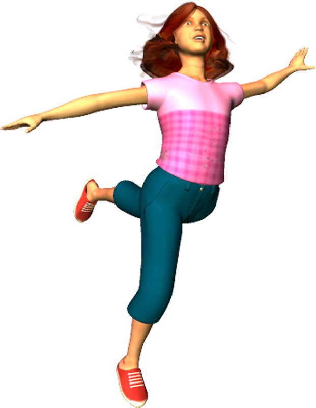 Katie I Can Fly Poser Png Clipart By Clipartcotttage - Poser Deviantart (621x800)