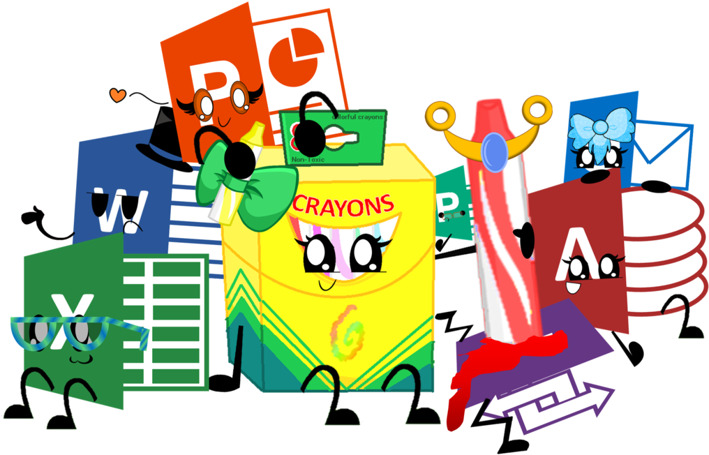 Boc And The Microsoft Siblings By Shysylveon On Clipart - Openclipart (1024x693)