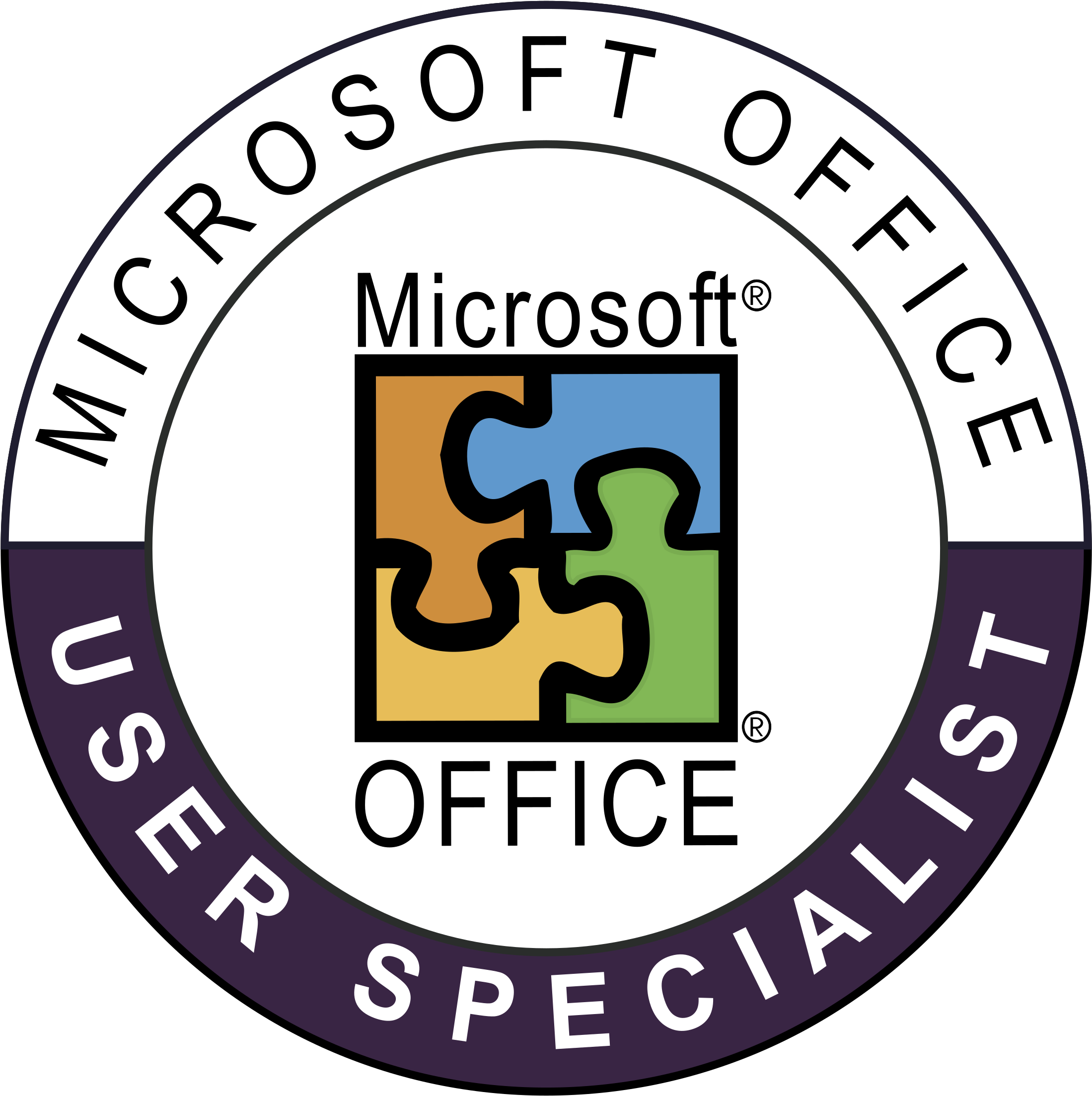 Microsoft Office User Specialist Logo Png Transparent - Microsoft Office User Specialist (2400x2400)
