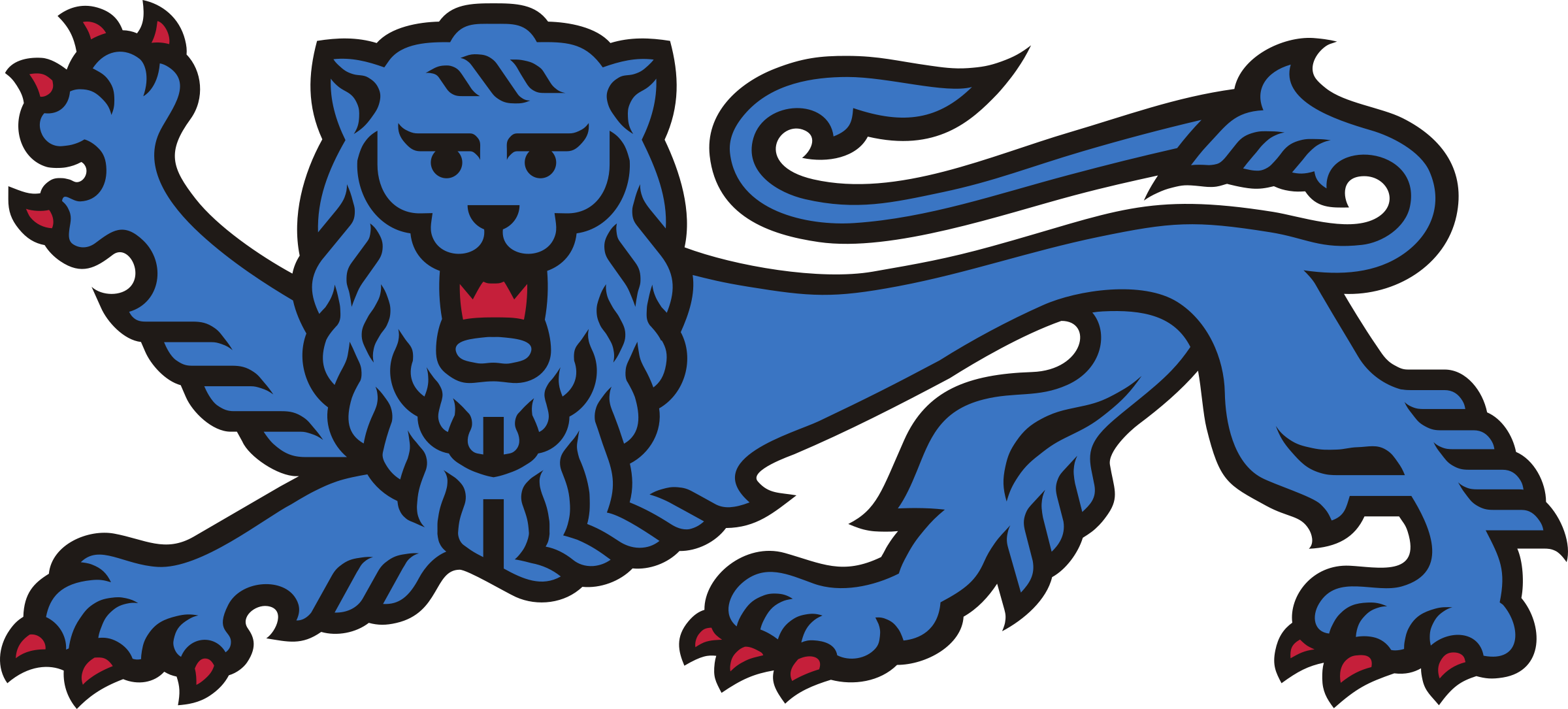 Big Image - Estonian Coat Of Arms (2400x1085)