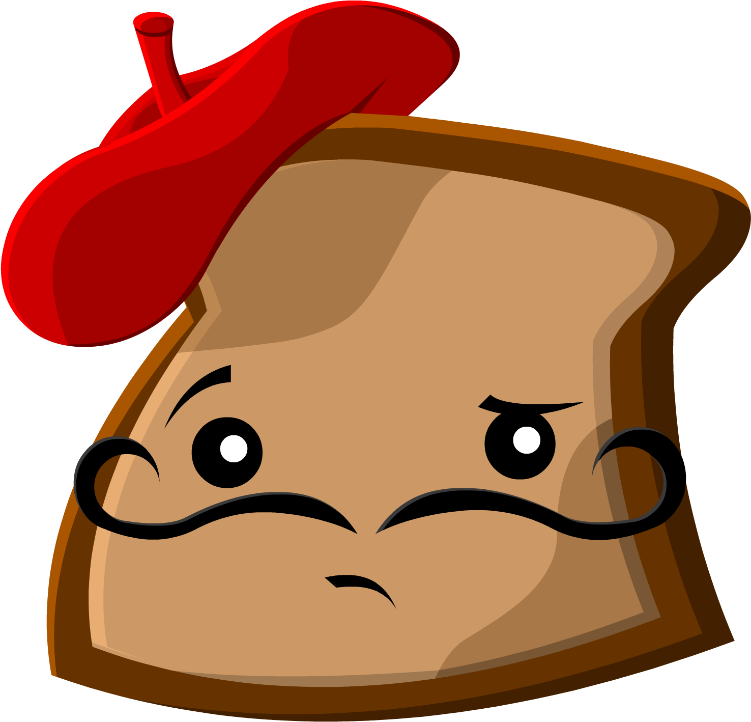 Toast - Clipart - Cartoon Toast Png (2000x2000)