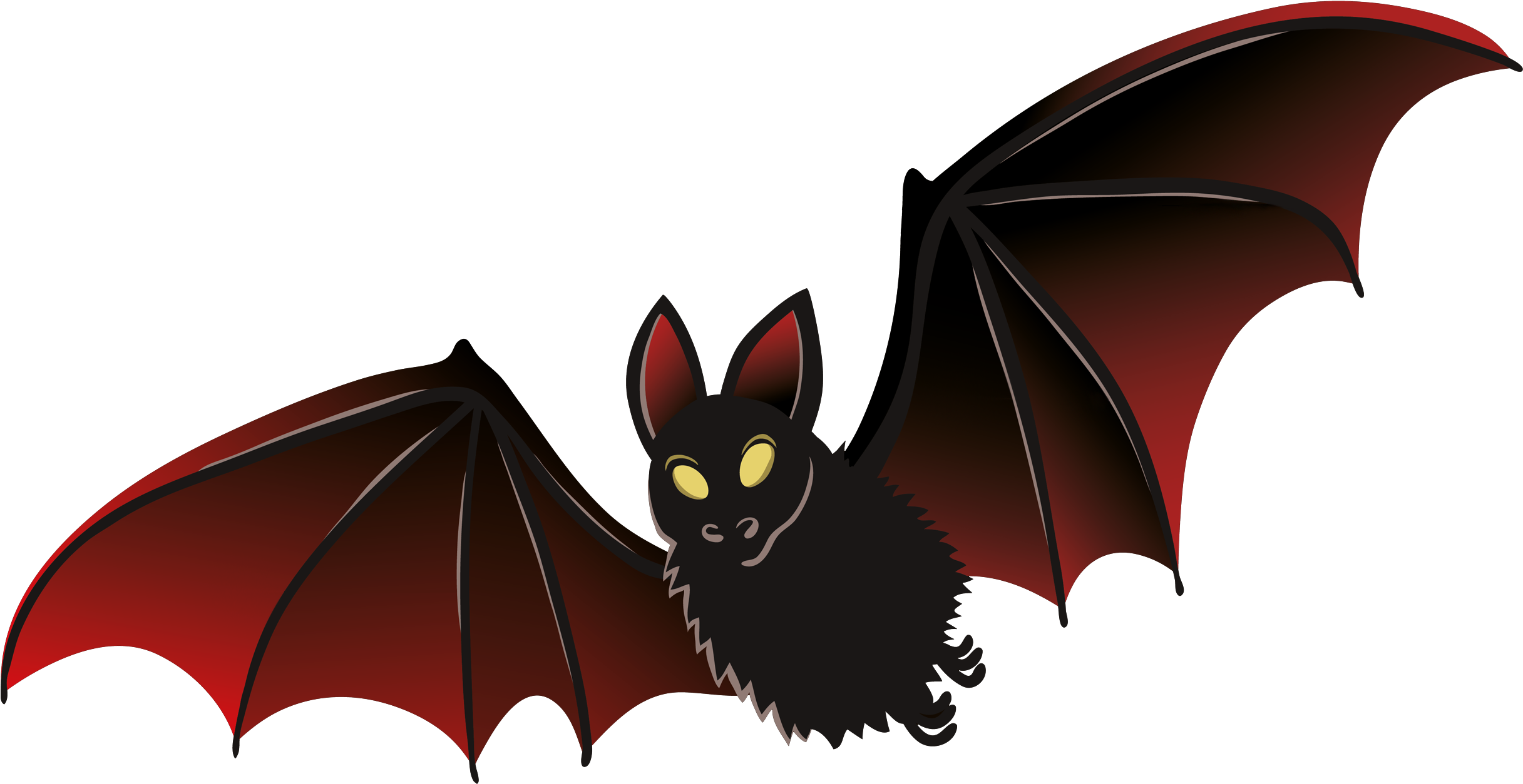 Bat Gallery Free Clipart Pictures - Bat Png (2500x1315)