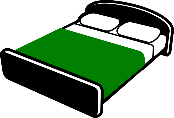 Bed Clip Art At Vector Clip Art Online Royalty Free - Bed Clipart With Transparent Background (600x408)