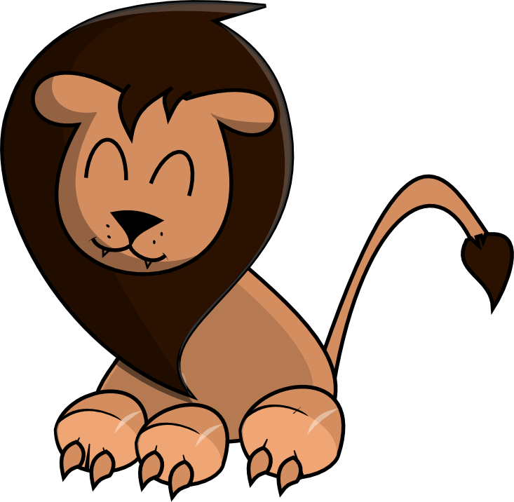 Cute Kangaroo Clipart - Png Lion การ์ตูน (733x716)