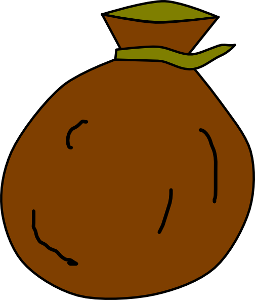 Bag Clip Art At Clker - Old Bag Clipart (504x592)