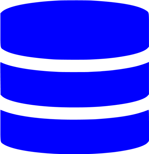 Blue Database Icon - Database Icon Png Blue (512x512)