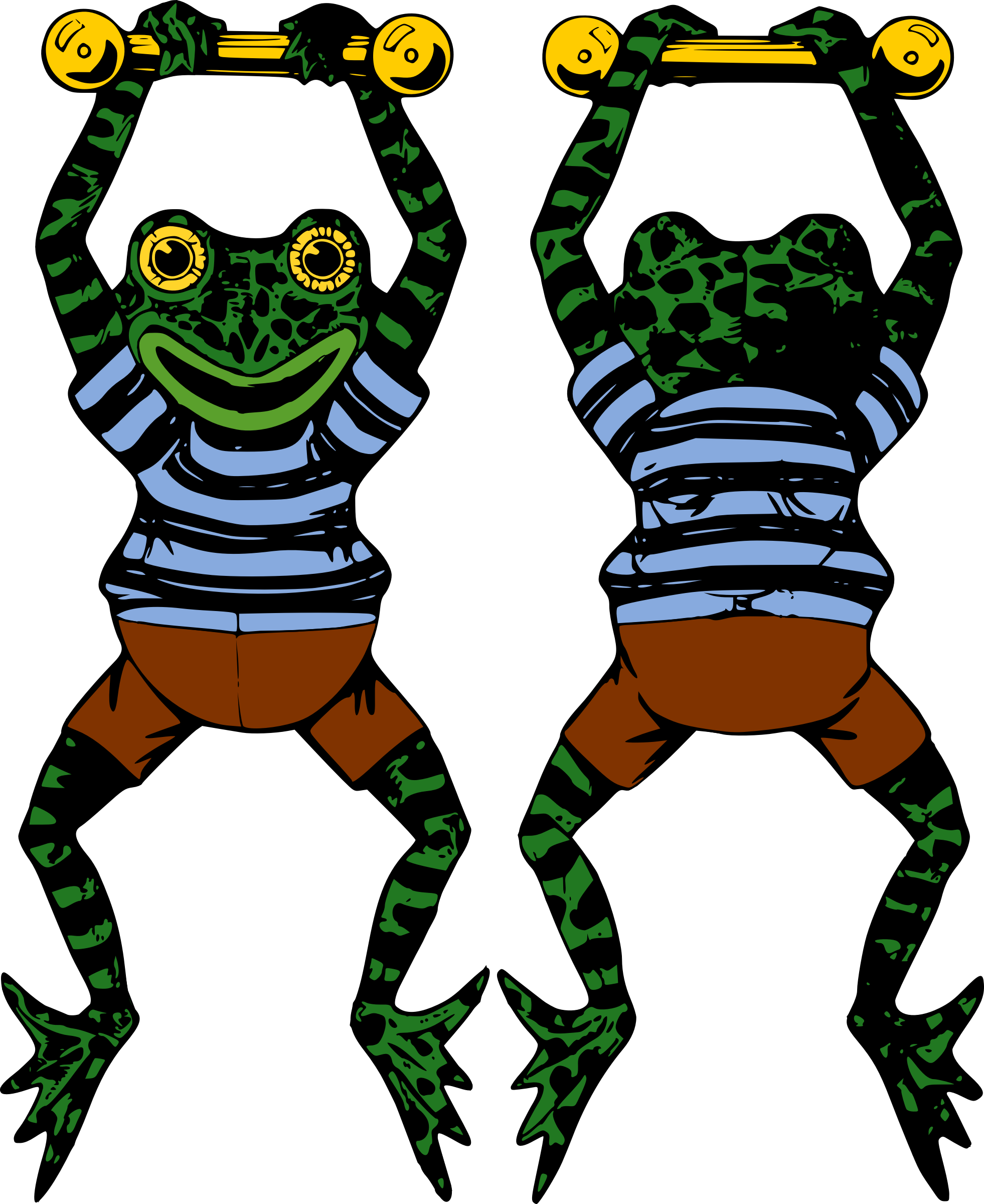 Acrobat Frog - Acrobat Frogs Keychain, Adult Unisex, Size: 2.25", (1962x2400)