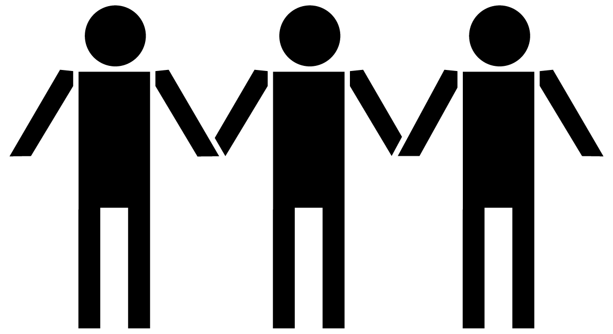 People Holding Hands Clipart Silhouette - People Holding Hands Clipart (1200x654)