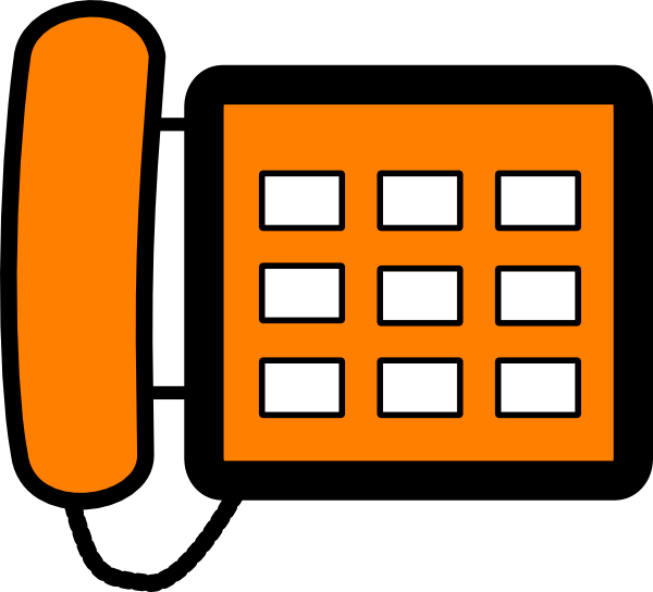 Office Phone Clip Art - Office Telephone Clip Art (600x544)