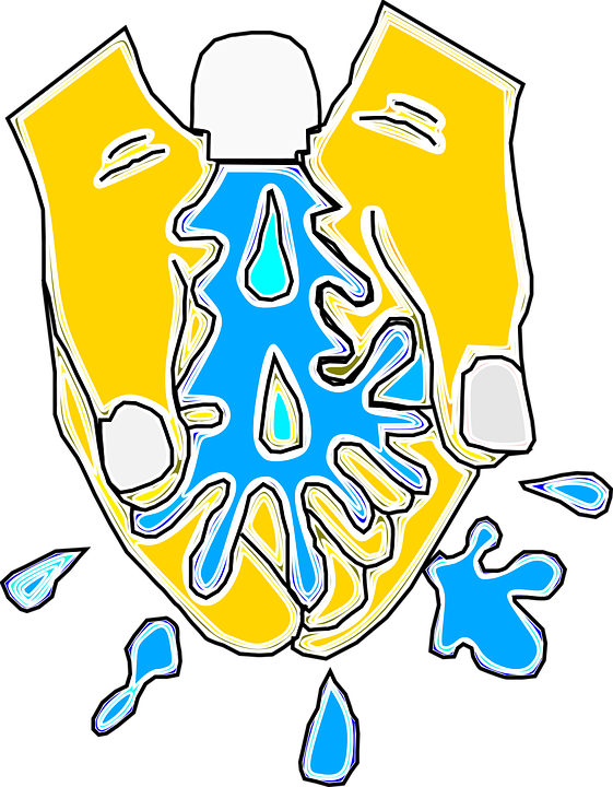 Washing Hands Hands Washing Water Tap - Cartoon In Hand Washing (561x720)