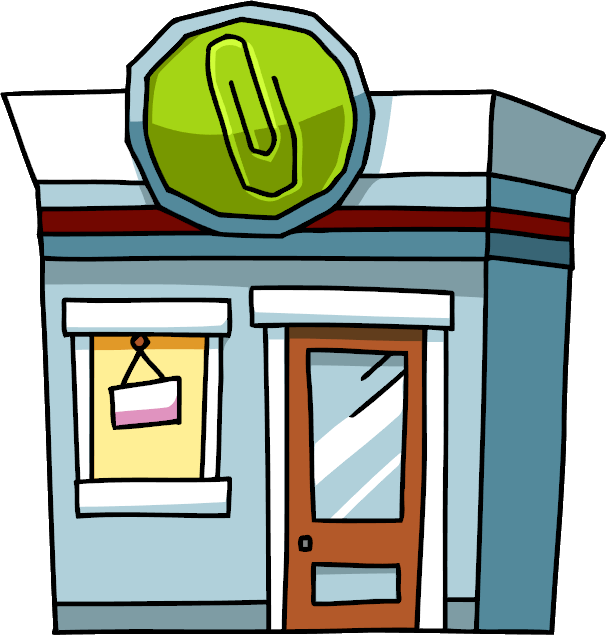 Office Supply Store - Office Supply Store Clipart (606x635)