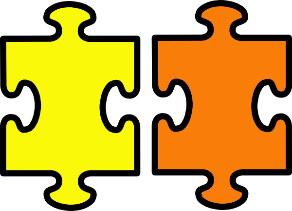 Black And White Cartoon Jigsaw (600x433)