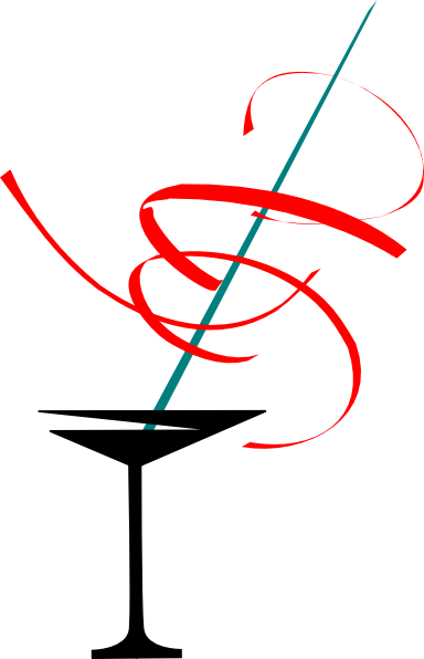 Red Martini Glass Clip Art At Clkercom Vector Online - Red Martini Clip Art (384x596)