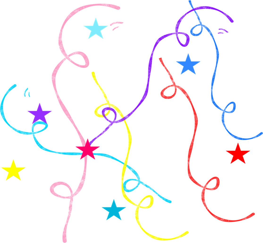 Confetti Clipart - Stamp Receive (1115x1030)