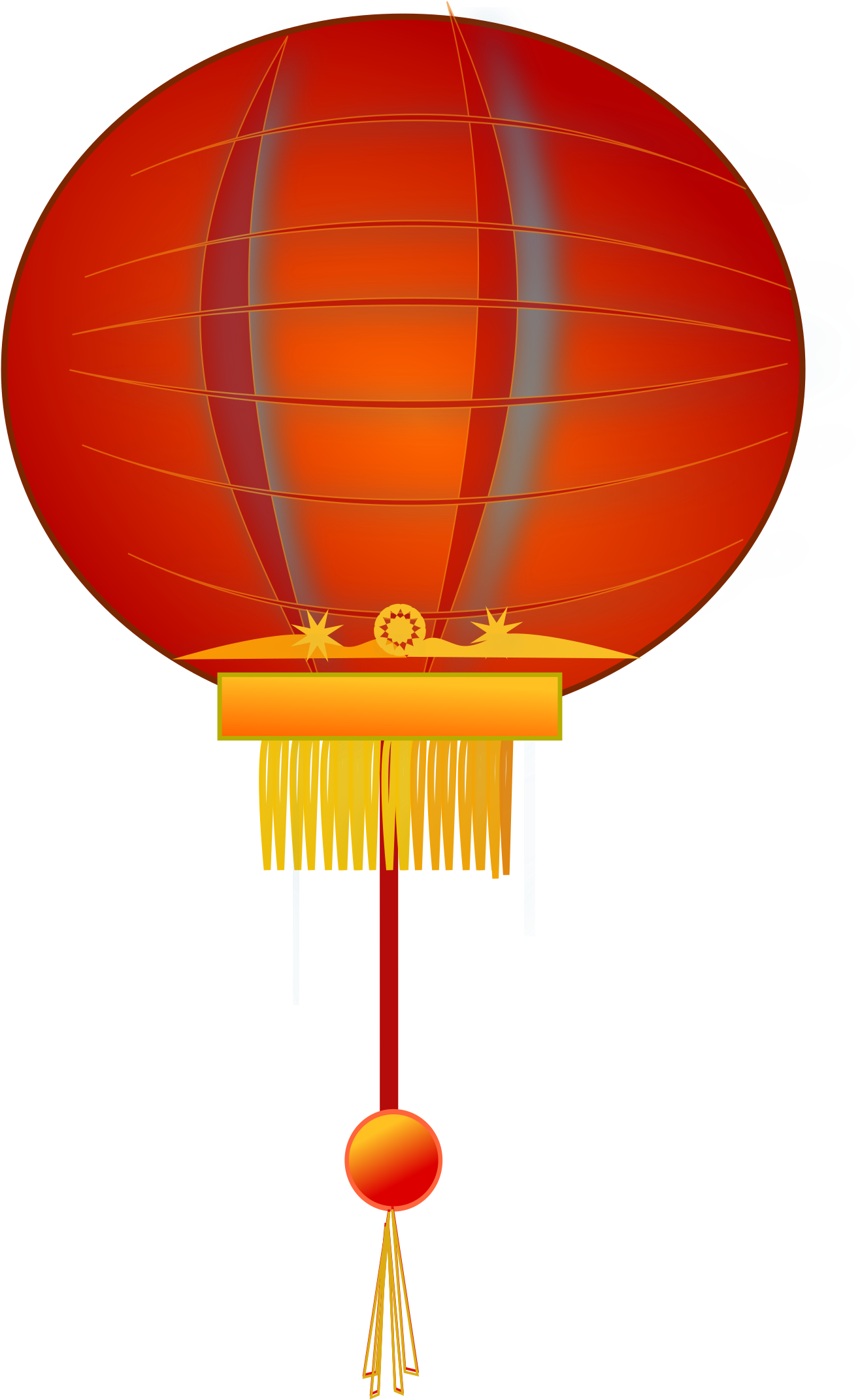 Chinese New Year Lantern Clip Art Clipart - Lampion Imlek Png (2400x2400)