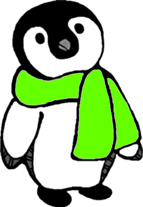 Clipart Info - Green Penguin Clipart (500x723)