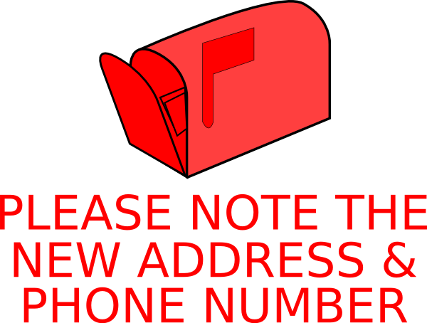 New Address Clipart Address Changed Clip Art At Clker - Don T Care Anymore (600x454)