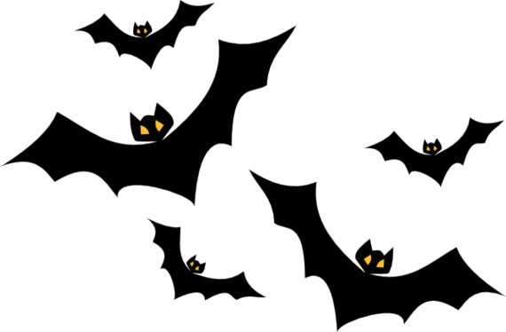 Bats Clip Art Bats Clipart Free To Use Clip Art Resource - Halloween Bat Png (570x374)
