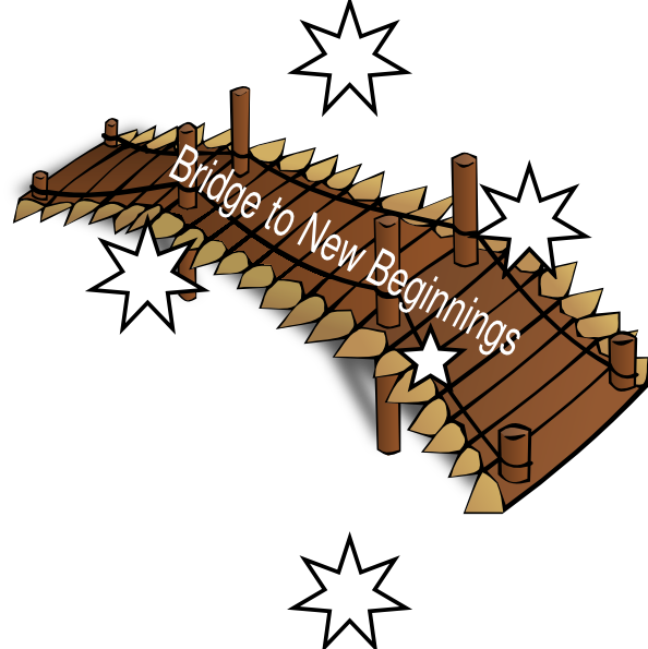 Bridge To New Beginnings Clip Art - Bridge Clip Art (594x595)