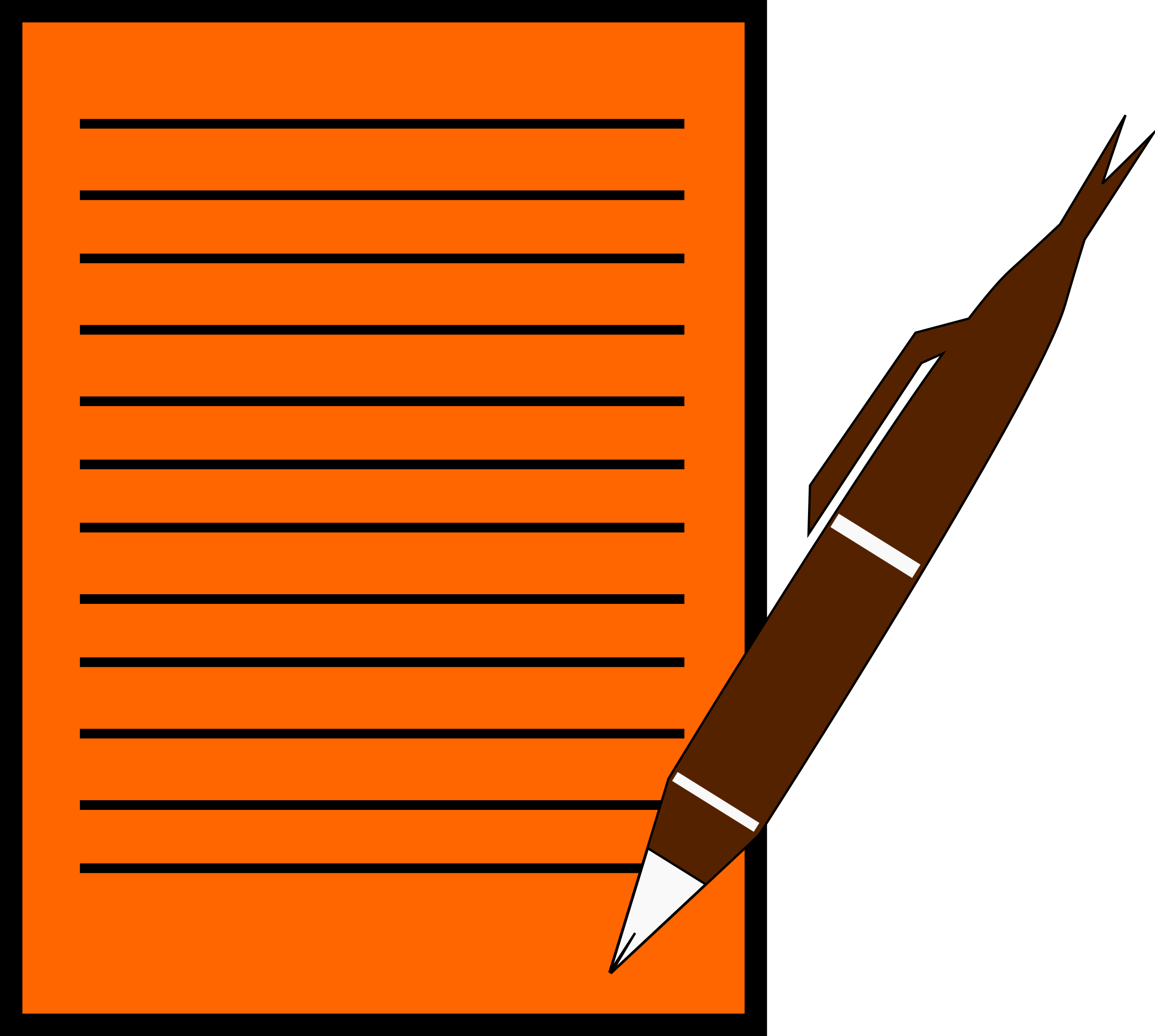 Pens Writing Microsoft Clipart - Pen And Paper Animated (2400x2153)