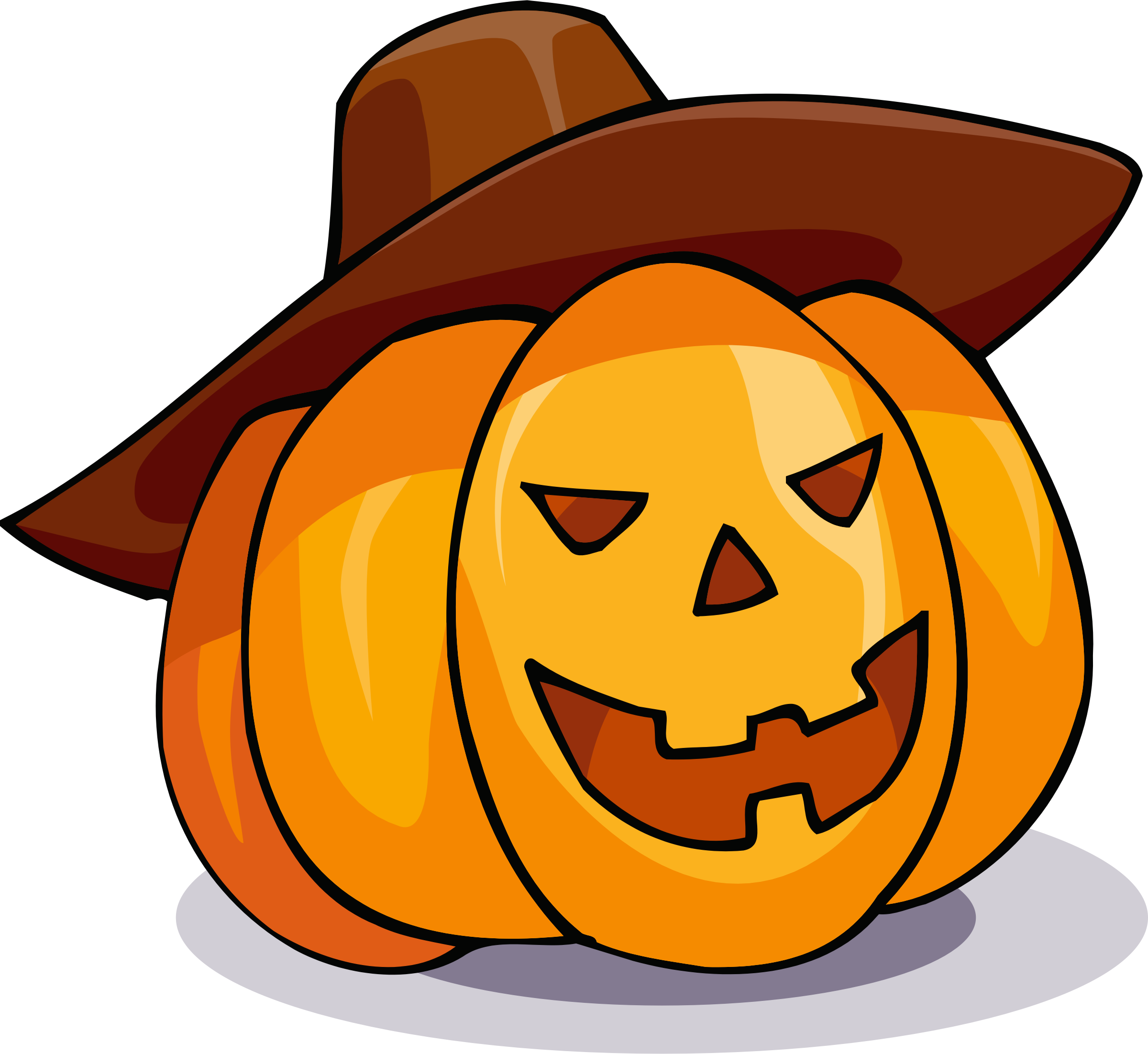 Halloween Time Traveling For Elementary School - Jack O Lantern Pumpkins Clip Art (2400x2204)