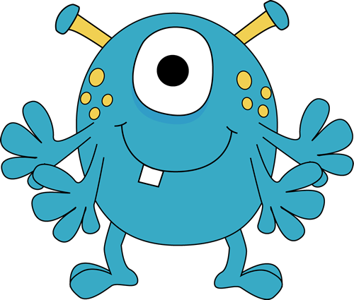 Monster Clipart For Kids Four Arm Monster Clip Art - Monster Clipart (500x425)