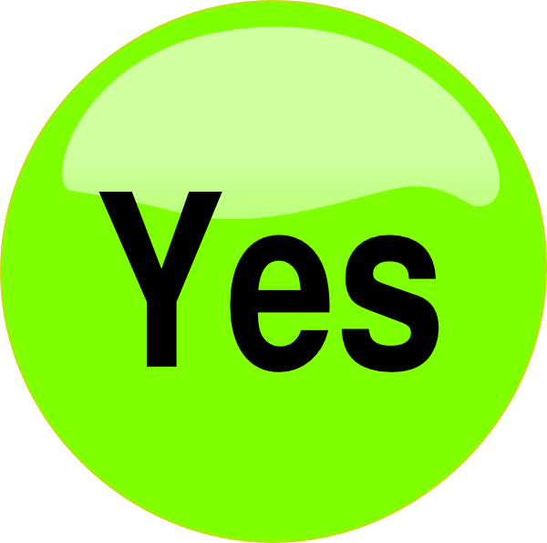 Yes Clipart (600x595)
