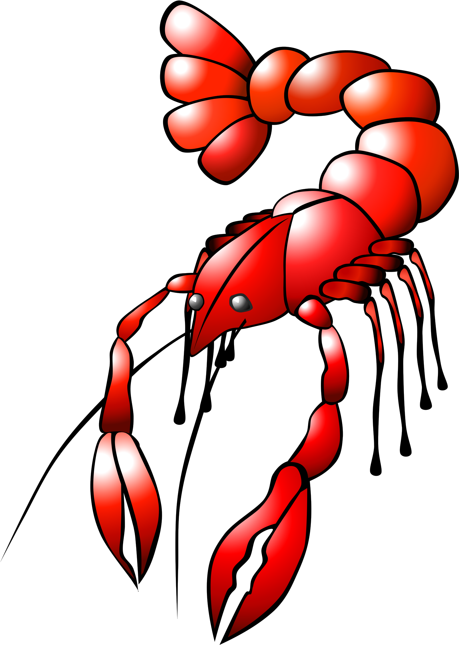 Onlinelabels Clip Art - Crawfish Clip Art (1741x2400)