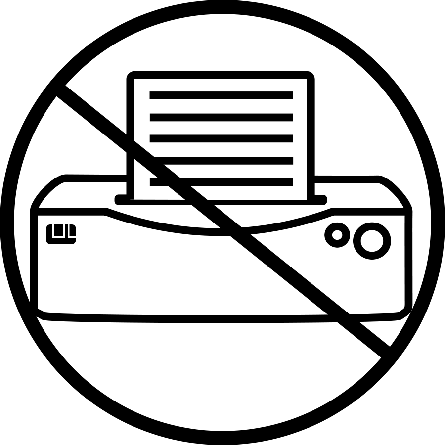 Printer Small Clipart 300pixel Size, Free Design - Printer Icon Vector (2400x2400)