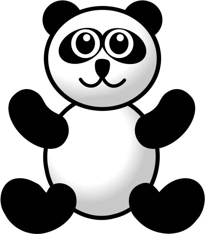 Clip Art Panda - Urso De Ursinho Bonito Da Panda Camiseta (800x800)