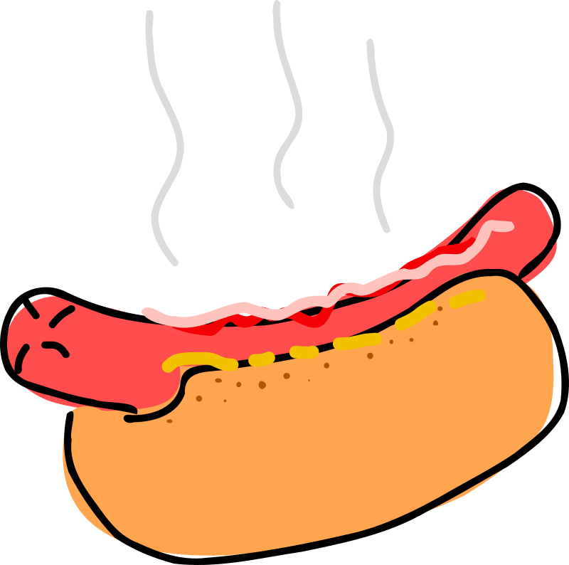 Hot D Microsoft Word Clip Art Download - Hot Dog Clipart (2400x2381)