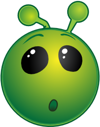Smiley Green Alien Wow No Shadow Clip Art At Vector - Smiley Green Alien (600x338)