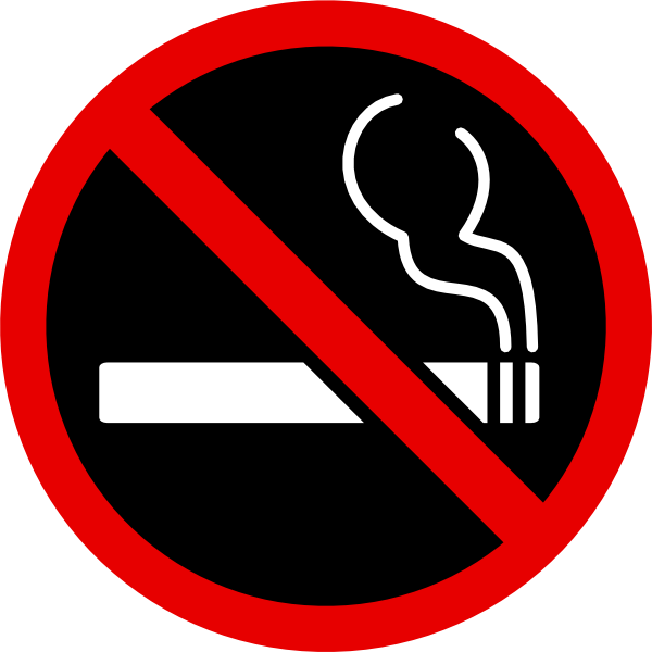 Download - No Smoking Sign No Background (600x600)