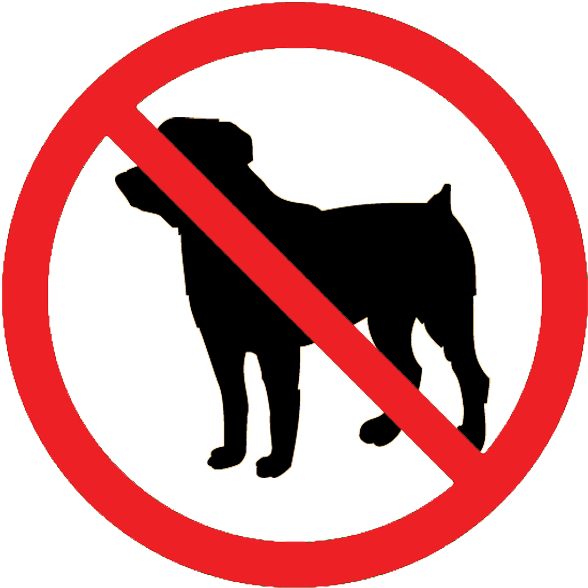 Dogs Allowed Clipart - No Dogs Allowed Sign (600x609)