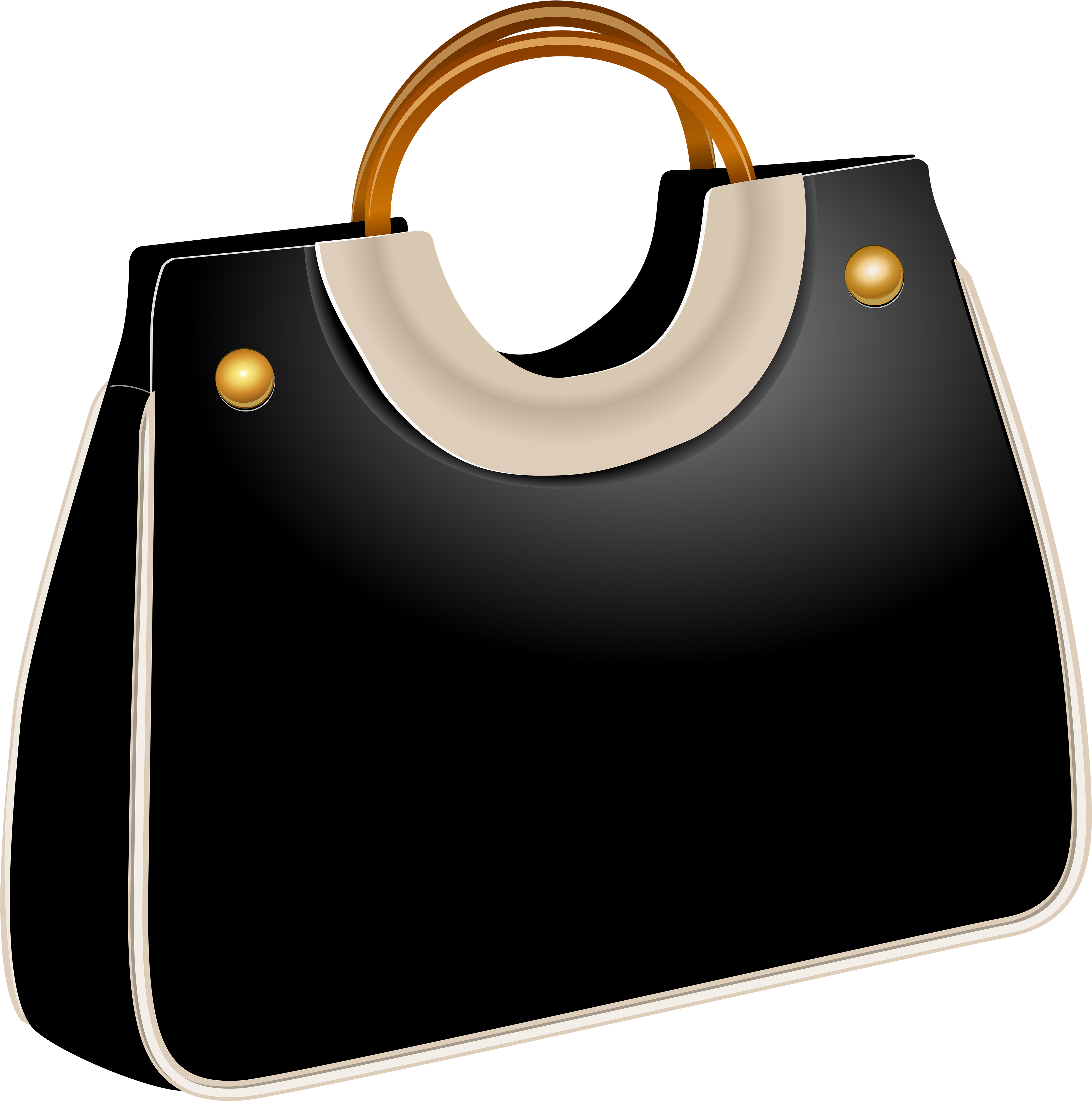 Handbag Black Png Clip Art - Bags Clipart Png (4527x5000)
