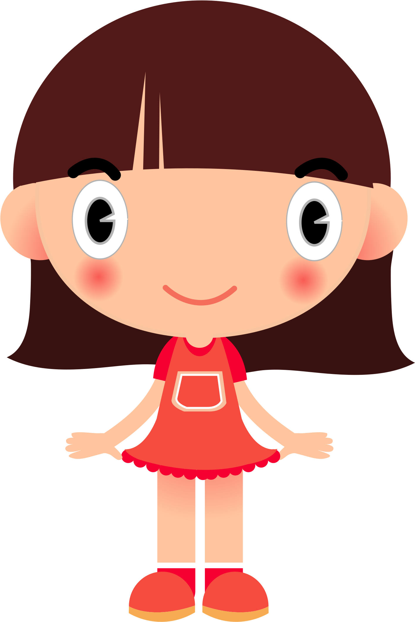 Download Big Image - Girl Clipart Png (1697x2400)