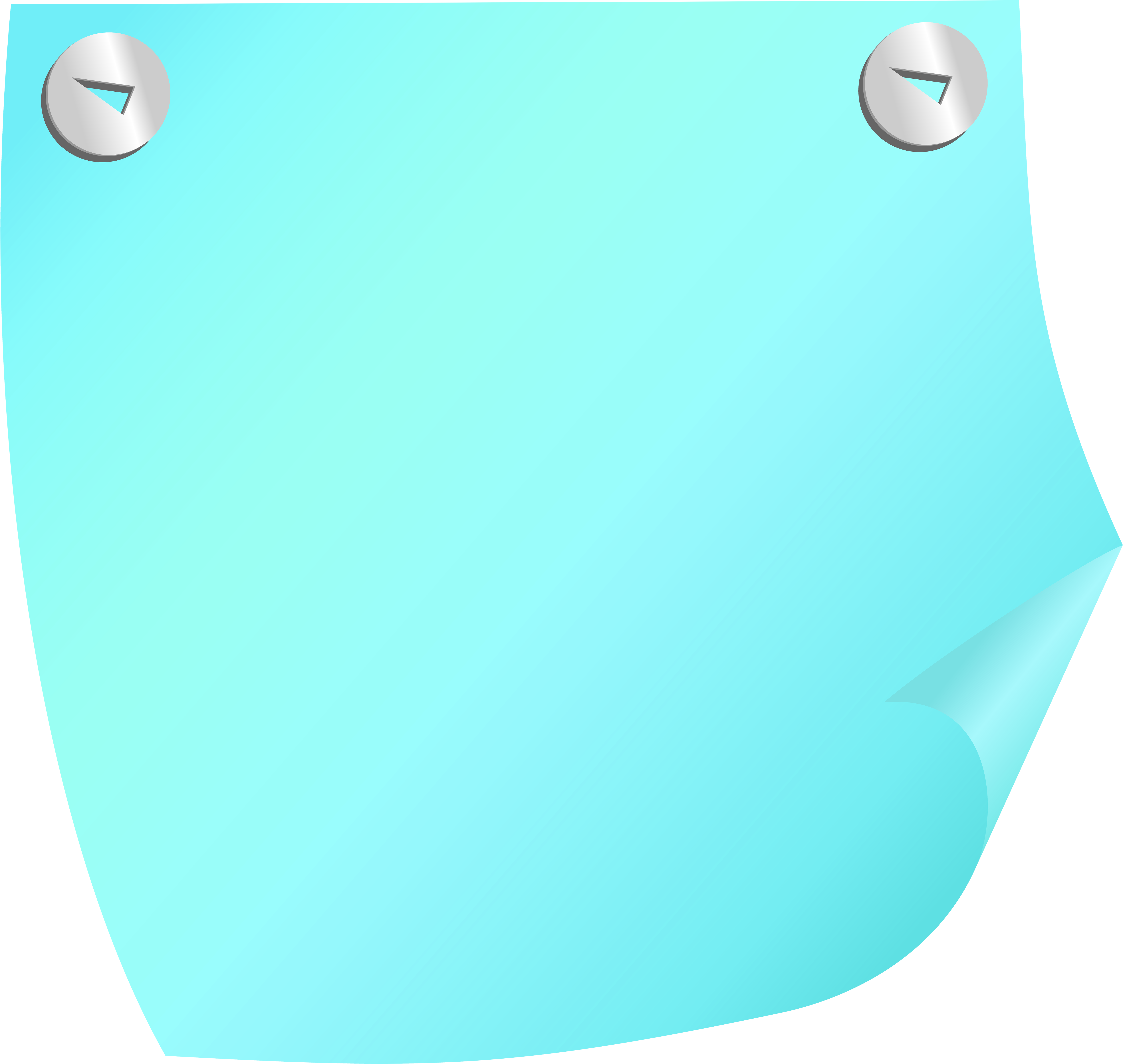 Sticky Note Blue Png Clip Art - Sticky Notes Blue Png (6346x6000)