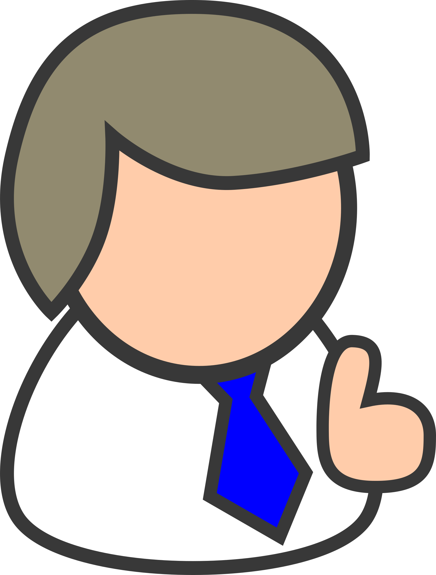 Big Image - Person Clipart Free (1819x2400)